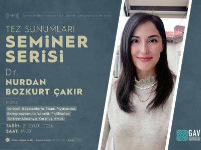 Tez Sunumları Seminer Serimiz Devam Ediyor!