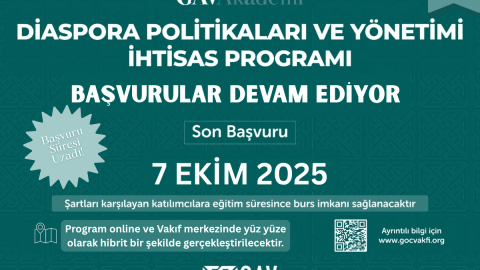 Diaspora Politikaları ve Yönetimi İhtisas Programı Başvurusu