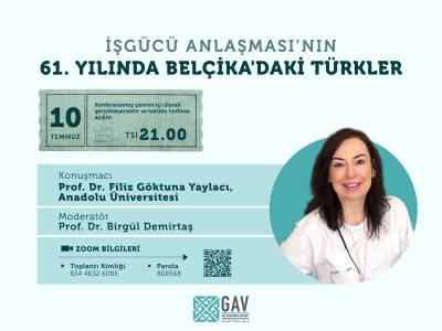 “İşgücü Anlaşmasının 61. Yılında Belçika’daki Türkler” Webinarı