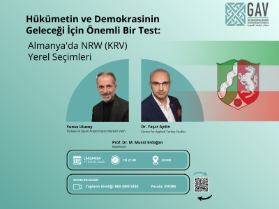 “Hükümetin ve Demokrasinin Geleceği İçin Önemli Bir Test: Almanya’da NRW (KRV) Yerel Seçimleri” Webinarı