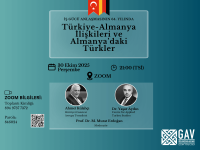 İş Gücü Anlaşmasının 64. Yılında Türkiye-Almanya İlişkileri ve Almanya’daki Türkler